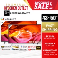 Sony 50 Inch 4K UHD Google TV KD-50X75K | 43 Inch KD-43X75K | HDR Dolby Vision Dolby Atmos | X75K Se