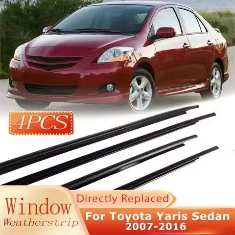 Car Door Glass Window Weatherstrip Trim Weatherstrip Rubber Moulding Seal Belt For Toyota Yaris Seda