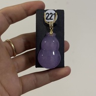 Natural Burmese a-Goods Jadeite Ice Seed Full Purple Gourd Pendant Jade Fulu meaning Beautiful Penda