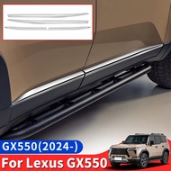 For 2024 Lexus GX550 GX550h Car Door Waist Line Chrome Decoration Strip GX 550 Exterior Upgraded Acc