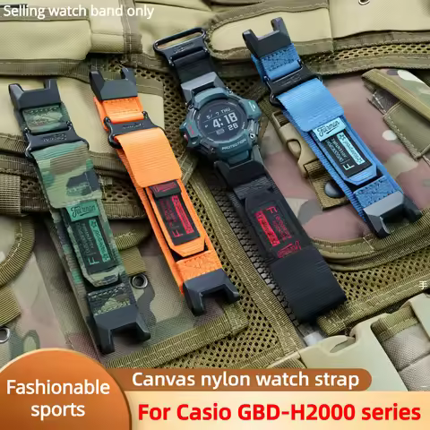 Loop Nylon watch Strap For Casio G-SHOCK 3515 GBD-H2000 smart watch Bracelet men Waterproof Sports C