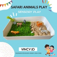 VINCY.ID Safari Animals Play Sensory Play Sensory Media Toys Sensory Play for Children
