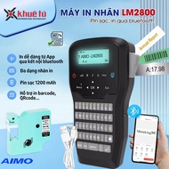Handheld label printer AIMO LM2800 I Print via Bluetooth I Genuine rechargeable battery I