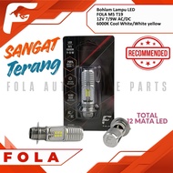LED Motorcycle Headlight Bulb M5 H6 T19 Leg 1 7/ 9W FOLA Brand