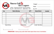 Nota custom 2ply /Nota Olshoop Nama Sendiri/Nota Laundry/Nota Bon Kontan/Nota/Nota Custom 2Ply rahma