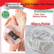40pcs Hot Foot Patch Chili Papper Extracts Detox Foot Patch kinoki detox foot pands Tampalan Kaki De
