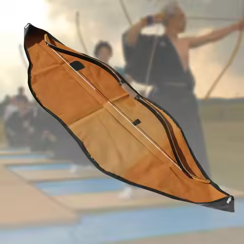 57'' Archery Traditional Bow Bag PU Bag Recurve Bow Case Hunting Longbow Horse Bow for Outdoor Shoot