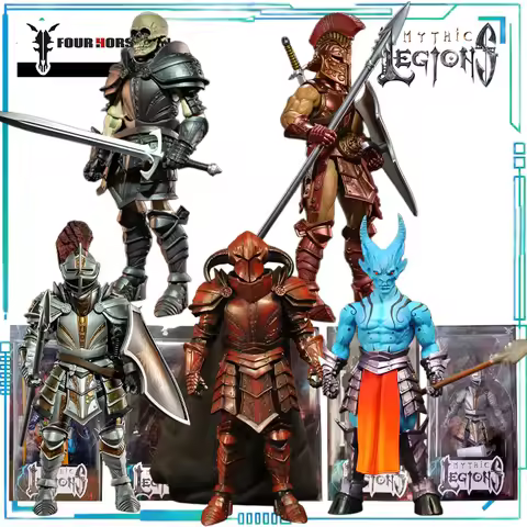 Four Horsemen Studios Genuine Mythic Legions Series Zhazhar， Blood Knight， Vitus， Skeleton， Sir Henr
