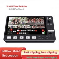 FEELWORLD L4 5 Channel HD Video Switcher Multi-camera Streaming Live Production 10.1-inch Touch Scre