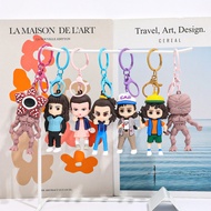 Stranger Things Keychain Pendent Demogorgon Eleven Dustin Keychain Pendent Collection Gifts