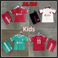 【G7ew7e11o】25/26 L I V L F C Home & Away children's football jersey set top quality