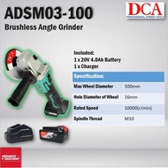 🔥SPECIAL OFFER🔥 DCA ADSM03-100 20V Cordless Brushless Angle Grinder