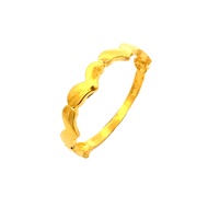 Top Cash Jewellery 916 Gold Half Design Heart Ring