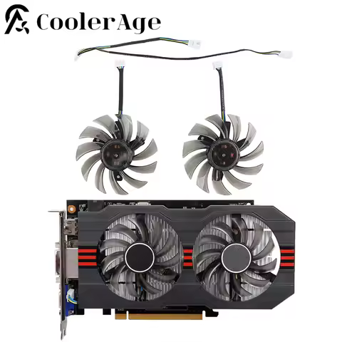 75MM FD7010H12S 12V 0.25A Video Card Fan For ASUS R7 260X GTX 1050Ti 660 760 750Ti Graphics Card Rep