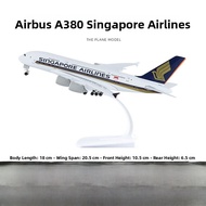 Airbus A380 Boeing B747 Simulation Airplane Model with Landing Gear Passenger Aircraft Ornament Asse