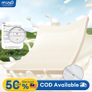 𝐌𝐔𝐘𝐔 Ready Stock 100% Natural Latex Mattress Pure Organic One-Piece Molded Latex Mattress Topper / L