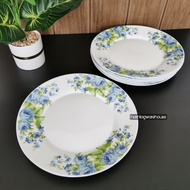 BLUTENSIA 🌹 25cm Dinner Plate (6pcs) Opal Glass [FULL SET] Heat Resistant Opal Giacomo Dining Set Pi