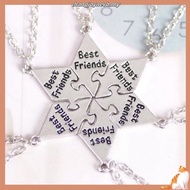 2024 5 &6 &7 Pieces Best Friend Necklace For Women Men Alloy Pendant Letter Best Friend Friendship N