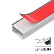 1 Meter Penutup Kabel Dinding Tempel Dinding Lantai Kabel Cable Duct Ducting Dak Pvc Pelindung Kabel