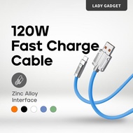 120W 6A Super Fast Charge Liquid Silicone Cable Quick Charge Micro USB Cable IP Adnroid Charger