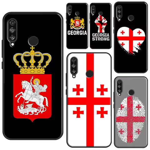 Georgia Flag For Huawei Nova 11i 12i 10 9 SE 5T 12s Y91 Y90 Y60 Y70 Y72 Y61 P20 P30 P40 Lite P60 Pro