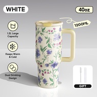 MODOFO 40oz Tumbler with Straw Thermos Bottle Aesthetic Tumbler Botol Air Tahan Sejuk Aquaflask Tumb