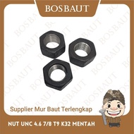 Raw Iron NUT 7/8" - NUT UNC 4.6 7/8 T9 K32 RAW