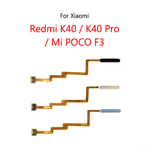 Home Button Fingerprint Scanner Touch ID Menu Return Sensor Flex Cable For Xiaomi Redmi K40 / K40 Pr