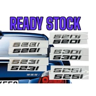 emblem bmw 5 series 520i 523i 525i 528i 530i chrome dan hitam
