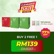 [HQ- BUY 2 FREE 1] Ultra Duo-Combo - Itsuki Kenko Original Detox & Slimming Foot Patch - 140pcs / 3 