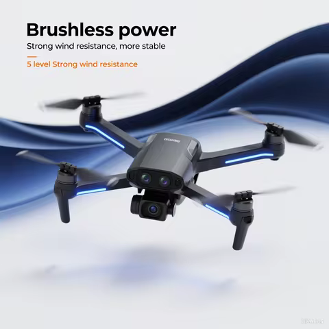 E88 plus Brushless Optical Flow Drone - Best Gift for Kids - RC Helicopter with Camera 3-6 Axis Gyro