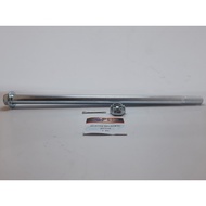 AS RODA BELAKANG BYSON - AS TROMOL FORK BELAKANG YAMAHA BYSON + MUR (PANJANG TOTAL AS : 305 mm PANJ
