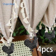 [Shamjina] 4 Pieces Tablecloth Weights Clips on Tablecloth Weights for Home Picnic