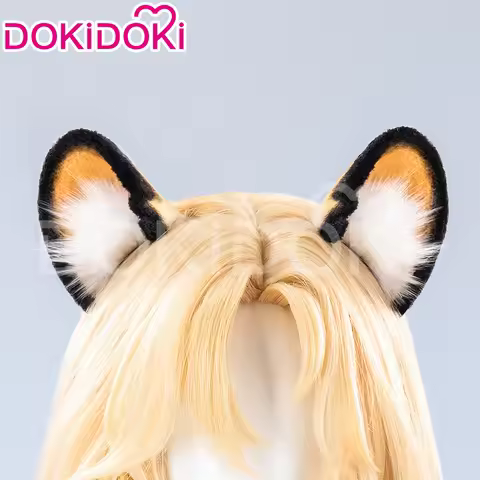IN STOCK Xilonen Ears Cosplay Props Game Genshin Impact Cosplay DokiDoki Women Cute Furry Leopard Ea