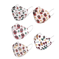 JI8 【GBLM】50pcs Adult/kid Korea MASK Squid Game KF94MASK Printing Disposablemask Protective Face Mas