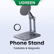 UGREEN Magnetic Foldable Phone Stand Aluminum Alloy for iPhone 15 14 13 Pro Max Samsung Galaxy S23 U