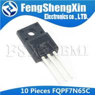 10个/Batch FQPF7N65C FQP7N65C TO-220F FQPF7N65 7N65 650V N Type MOSFET
