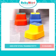 Potty Stool Step Chair Dual Height Stable Anti Slip Training Baby Exercise Toddler - Bangku Duduk Tandas Kanak Kanak