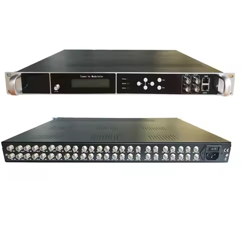 CATV Digital Modulator 8 12 16 20 24 FTA IDR DVB-S2 DVB-C DVB-T ATSC ISDBT Tuner to RF DVB T2 Modula