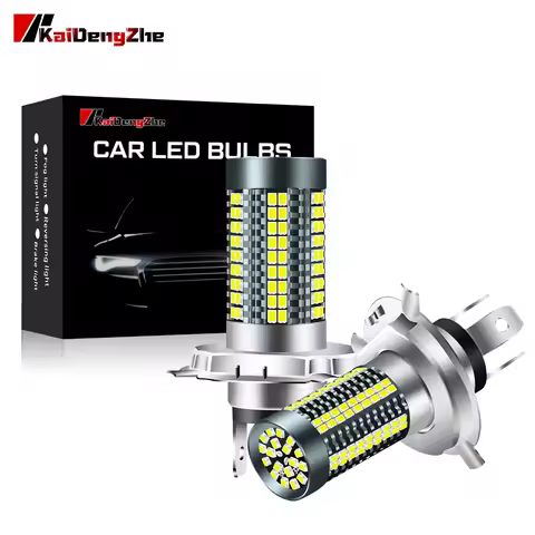 1PC Hi Beam Lo Beam H4 BA20D P15D LED Motocycles Lamp White 126 Chips 8000LM 12V-24V Highlight Motoc