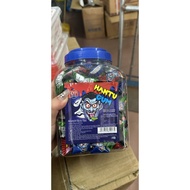 Bottle of 150 super hot Magic Bubble Gum tongue-dyed Gum