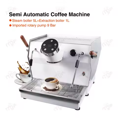 ITOP CM-T1 Commercial Coffee Machine 9 Bar Rotary Pump 5L Steam Boiler& 1L Coffee Boiler Professiona