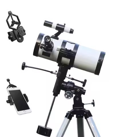 114/1000mm Reflector Telescope – EQ Mount for Lunar & Planetary Observation, Includes Accessories Id