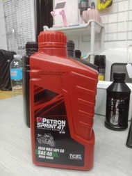 Oil Petron Sprint4T 1lt SAE40 Monograde Red