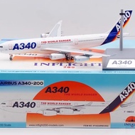 Ready Stock Inflight 1: 200 Airbus Original Model A340-200 F-WWBA Alloy Airplane Model