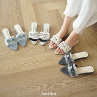 AERISOL 田 Lisa Flats (Women's Pointed Ribbon Flats)