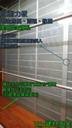 【可自取】 PC耐力板 自有品牌 捷耐板(透明顆粒 4.5mm) 每才104元 雨遮 防風 遮陽 ~有店面有保障