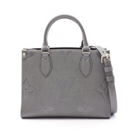 【二手】路易威登LOUIS VUITTON手提包 OnTheGo PM 2WAY M12886 槍灰色皮革 OnTheGo PM 女士二手 A