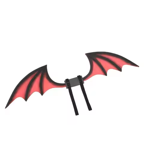 Bentable Halloween Costume Cosplay Props DIY Furry Bat Wings Transparent Belt 3D Devil's Sweetheart 