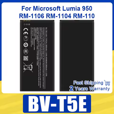 Replacement Battery BV-T5E / BVT5E / BV T5E Battery for Microsoft Lumia 950 RM-1106 RM-1104 RM-110 R